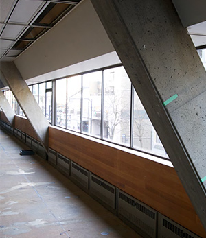 Inside the new CBC Cultural Amenity space pre-development