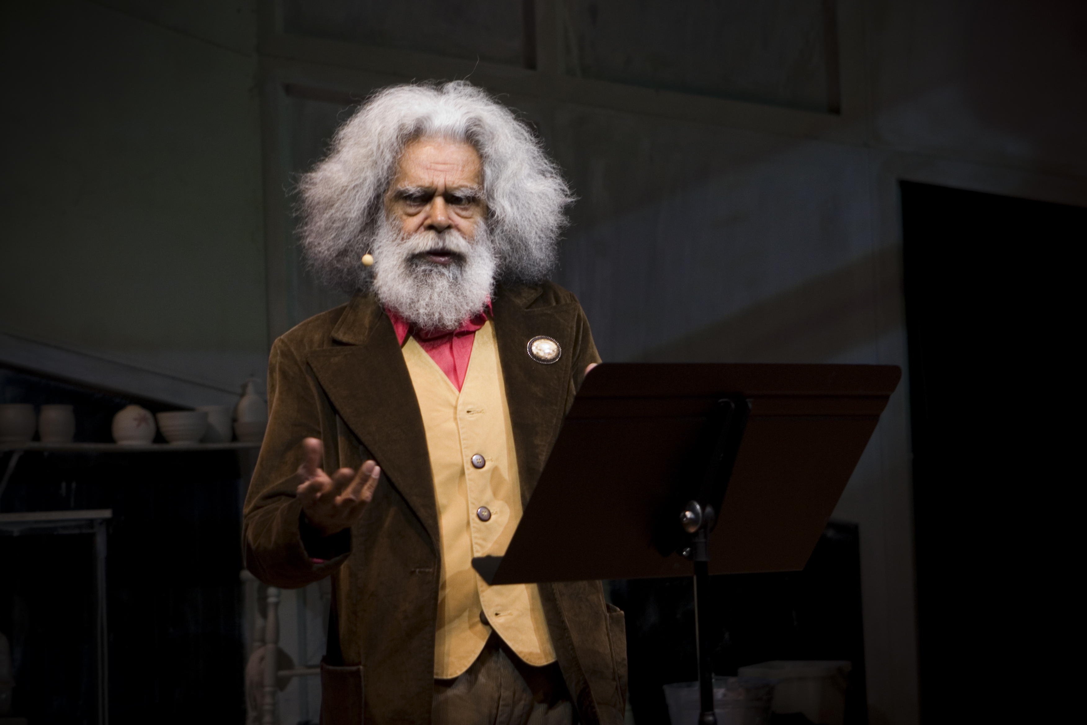 Still from a live performance of Jack Charles V. the Crown