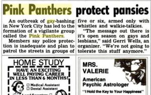 Pink panthers protect pansies - news article