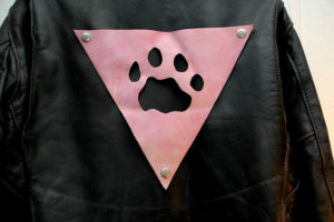 Pink panther / pink triangle pin